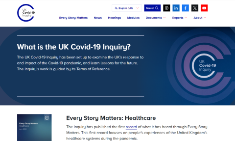 covid19 inquiry support screenshot